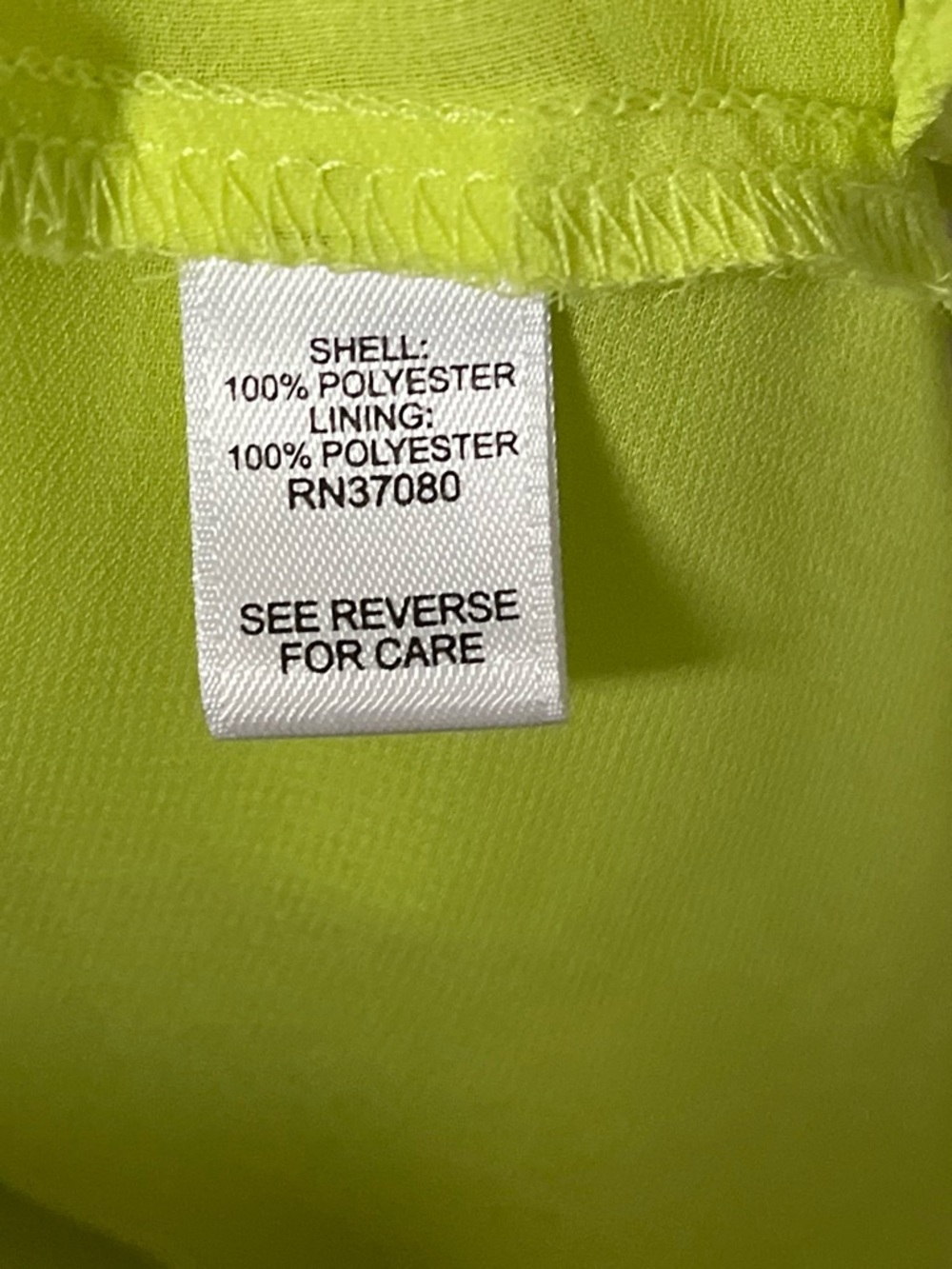 Cato Neon Lime Layered V-Neck Sleeveless Tank Top - Picture 4 of 5